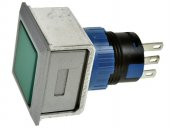 Onpow LAS1-AWF-11/G Buton 24V Yeşil Işıklı M16 Kare - 1