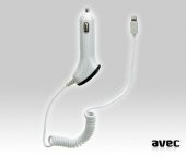 AVEC TD-008 IPOD/IPAD/IPHONE5   (BEYAZ) 5V 2A ARAÇ ŞARJ - 1