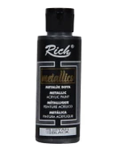 Rich Akrilik Boya Metalik 120 cc Siyah 03985 - 1