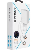 Syrox M67T 3.0A 67W Turbo 1mt Usb-A - Type-C Kablolu 1xusb-A Çıkışlı Şarj Cihazı - Beyaz - 2