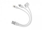 S-LİNK IP-522 USB IPOD/IPAD/IPHONE4 /SAMSUNG USB DATA ŞARJ - (BEYAZ) 3İN1 - 3