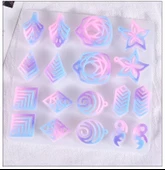 EPOKSİ REÇİNE SİLİKON KALIP İTHAL ÇOKLU KÜPE GÜL SİLİKON KALIP HB75215 - 0007 - 4