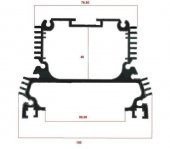 LED Armatür Wallwash 311ASL 1000mm   1 mt - 1
