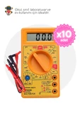 10'lu Paket DT830D Dijital Multimetre - Okul ve Sınıflar için MEB Uyumlu - 1