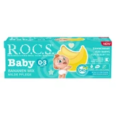 Rocs Baby Süt Dişler için  Muz Püresi 0-3 Yaş Diş Macunu 45 ml - 1