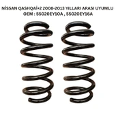 2008-2013 Nissan Qashqai+2 İçin Standart Yay ST123061R - 2 Adet Arka Helezon Yay Takımı - 2