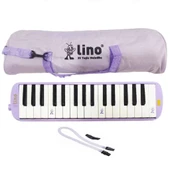 Lino 32 Tuşlu Bez Çantalı Melodika Pastel Mor thumbnail 3