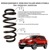 Arka Helezon Yay Takımı - 2 Adet Standart Yay ST123061R, Nissan Qashqai+2 (2008-2013) Uyumlu - 1