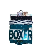 Star 106 Desenli Pamuklu Kemer Likralı 3'lü Boxer - 5