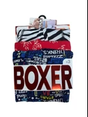 Star 106 Desenli Pamuklu Kemer Likralı 3'lü Boxer - 6