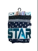 Star 106 Desenli Pamuklu Kemer Likralı 3'lü Boxer - 3