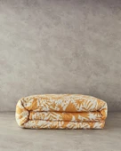 English Home Folk Jungle Tek Kişilik Çok Amaçlı Örtü Sarı - 3