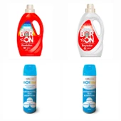 DOĞAL SIVI DETERJAN BORON RENKLİLER ve BEYAZLAR  İÇİN 26*2  YIKAMA+ BORTAM DEZENFEKTAN 500 ML*2 ADET - 1