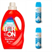 DOĞAL SIVI ÇAMAŞIR DETERJANI BORON RENKLİLER  İÇİN 26 YIKAMA+ BORTAM DEZENFEKTAN 500 ML*2 ADET - 1