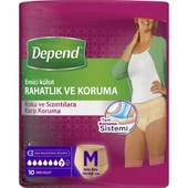 Depend Emici Külot Orta Boy Kadın 10 Adet - 1