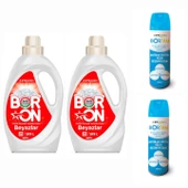 DOĞAL SIVI ÇAMAŞIR DETERJANI BORON BEYAZLAR   İÇİN 26*2  YIKAMA+ BORTAM DEZENFEKTAN 500 ML*2 ADET - 1