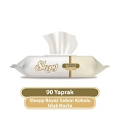 Beyaz Sabun Kokulu Islak Havlu Mendil 90 Adet - 1
