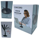 3.5 mm Aux Jaklı Masaüstü Mikrofon Concrod MC-7 - 2