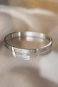 Silver Renk Çelik Bilezik - TJ-BB3569 - 1