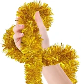 Parti İçin Sim Süs 2 Metre Uzunluk 6 cm Genişlik Altın Renk İthal - 1