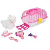 Oyuncak Çantalı Peluş Kedi Kuaför Seti - 6