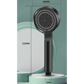 5 Kademeli Duş Başlığı Siyah - 3