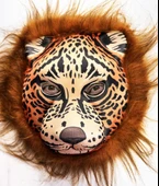 Kahverengi Saçlı Yeleli Aslan Maskesi Eva Mega Peluş 37 No thumbnail 2