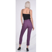 BAYAN BELİ LASTİKLİ CEPLİ YAZLIK PANTOLON SORALLİNE 1696 MOR - 3
