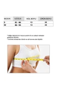 Geniş V Yaka Siyah Renk Fitilli Kısa Kollu Slim Fit Crop Top Bluz - 7