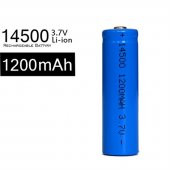 TNL ICR14500 3.7v 1200mAh Başlıklı Siyah Soketli Li-ion Şarjlı Pil - 1