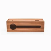 Woodsaka Reka Kablo Yönetim Kutusu ve Organizer & Güvenlik İstasyonu - Kayar Kapaklı - Ceviz - 5