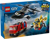 LEGO City 60462 Helicopter, Fire Truck and Submarine Remix thumbnail 1