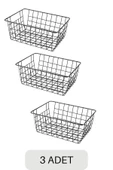 Mobigoom 3 Adet Tel Sepet, Masaüstü Organizer, Organizer Sepet, Düzenleyici Organizer, Dolap Içi Organizer - 1