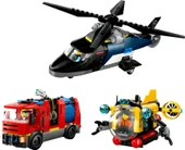 LEGO City 60462 Helicopter, Fire Truck and Submarine Remix thumbnail 3