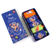 Milk&Moo Ponix Çocuk 5'li Çorap Seti, 31-35 Numara, Yumuşak ve Eğlenceli Tasarım - 2