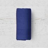 Makiteks Yüzde Yüz Pamuklu Lacivert 120x200+50x70 Tek Kişilik Lastikli Çarşaf Seti thumbnail 1