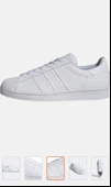 Adidas süperstar Beyaz unisex sneaker ayakkabı - 4