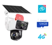 128GB Güneş Enerjili 4G Dual Lens 6MP Sesli Görüşme Gece Görüş Akıllı Kamera O-Kam Pro Uygulama - 8