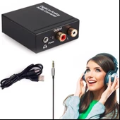 5057 Dijital To Analog 3.5mm Optik Ses Tos Çevirici Dönüştürücü Adaptör thumbnail 5