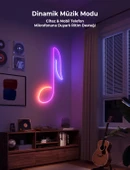 Sese Duyarlı Animasyonlu RGB Kumandalı 5 Metre Neon Şerit Hortum Led USB ve App Uyumlu - 5