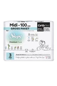 Nessiworld Sleepy Bio Natural Bebek Bezi Gross Paket 3 Beden 4-9 Kg 100 Adet - 2