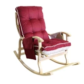 Reyo Home Sultan Lüx Ahşap Çift Minderli Sallanan Sandalye Md-22966 - 1