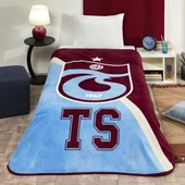 Taç Taraftar Lisanslı Tek Kişilik Battaniye (160x220)-TRABZONSPOR LOGO - 1