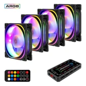 Frisby FCL-F1274C Anakart Kontrollü 120mm ARGB Kasa Fanı (4x120mm Fan Kiti) - 2