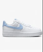 Nike Air force Beyaz mavi unisex ayakkabı - 2