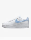 Nike Air force Beyaz mavi unisex ayakkabı - 3