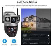 QASUL Yeni Tasarım 4G Sim kart 12MP WIFI Güneş Enerjili Kamera Açık Kablosuz 8K İki Yönlü Ses Geniş Açı - 6