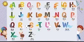 İngilizce Harfler Okul Duvar Kağıdı Baskı - 4