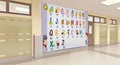 İngilizce Harfler Okul Duvar Kağıdı Baskı - 2