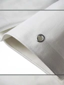 DİWWA 6x8 Metre Lamineli Branda Çadır Gölgelik Su Toz Geçirmez Beyaz - 1